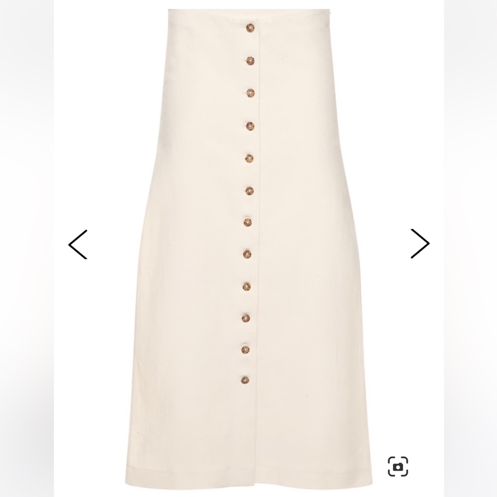 Loulou Studio Cream Midi Pencil Skirt for Casual Wear size S - Picture 3 of 7